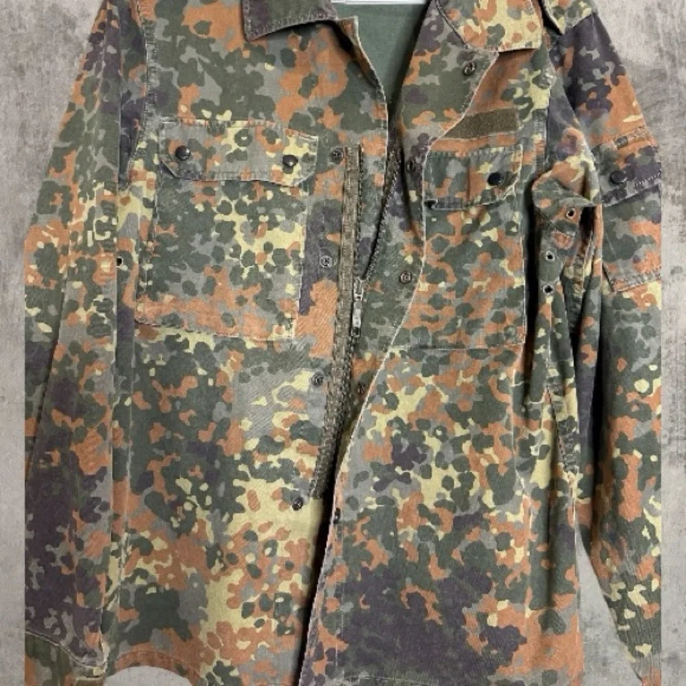 Vintage GE Kohler Flecktarn Field Shirt Jacket German Military 1996 No Flags